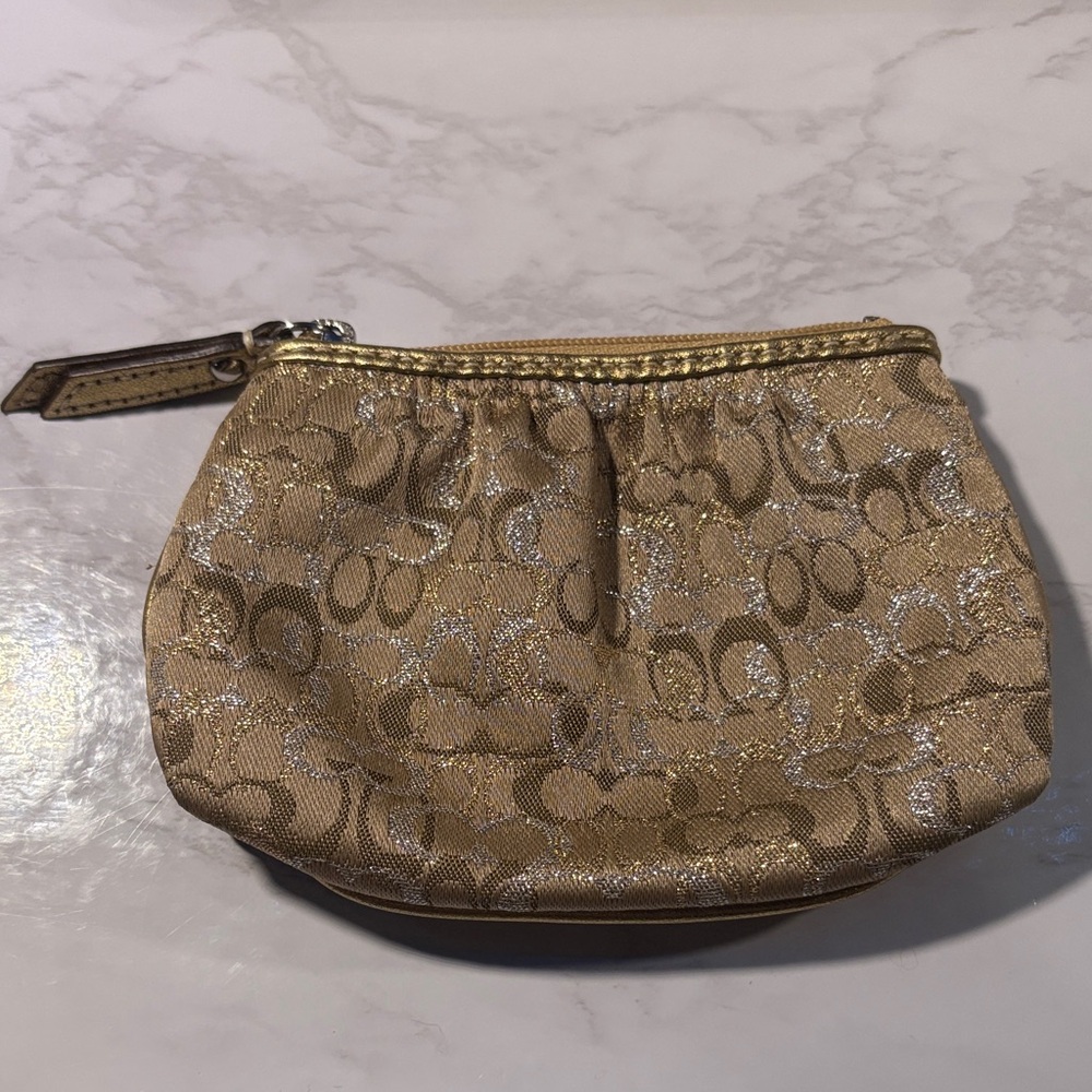 Gold Coach Women's Coin Purse